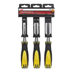 Ace Pro Series 1/2 in. W Wood Chisel Set Black/Yellow 1 pk Carbon Steel