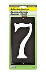Hy-Ko 3-1/2 in. Aluminum Reflective Number Nail-On 7 White
