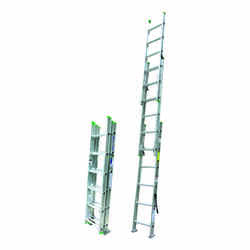 Werner 16 ft. H X 17.33 in. W Aluminum Extension Ladder Type II 225 lb