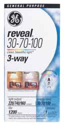 GE Lighting Reveal 30/70/100 watts A21 Incandescent Bulb 220/740/960 lumens Soft White 1 pk A-L
