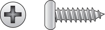 HILLMAN 8 x 1-1/4 in. L Phillips Pan Head Sheet Metal Screws 100 per box Stainless Steel