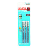 Bosch 4 in. High Carbon Steel T-Shank Jig Saw Blade 6 TPI 3 pk