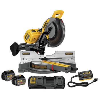 DeWalt Flexvolt 12 in. Brushless Dual-Bevel Sliding Compound Miter Saw Cordless Kit 15 amps 120