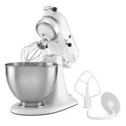 KitchenAid Classic Series White 4-1/2 qt. 10 speed Stand Food Mixer