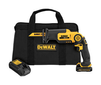 DeWalt Pivoting Cordless Reciprocating Saw Kit 10 amps 12 volts 2700 spm 9/16 in. Kit