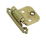 Amerock 1-13/16 in. W x 2-3/4 in. L Burnished Brass Steel Self-Closing Hinge 2