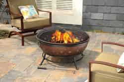 Living Accents Noma Fire Pit 22.4 in. H x 35.8 in. W Steel