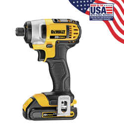 DeWalt 20V MAX 20 V 1/4 in. Cordless Brushed Impact Driver Kit (Battery & Charger)