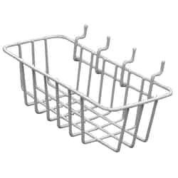 Crawford Gray 4.1 in. Steel Peggable Wire Basket 1