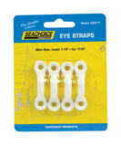 Seachoice  Polished  Nylon  1-7/8 in. L x 11/32 in. W Eye Straps  4 pk 