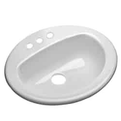 Mansfield MS Oval 20.5 in. Lavatory Sink White