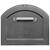 Architectural Mailboxes Centennial Galvanized Steel Post Mount Pewter Mailbox