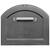 Architectural Mailboxes Centennial Galvanized Steel Post Mount Pewter Mailbox