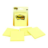 Post-It 3 in. W x 3 in. L Yellow Sticky Notes 4 pad