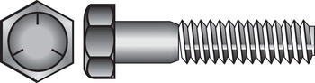 HILLMAN 1/2 in. Dia. x 5-1/2 in. L Heat Treated Zinc Steel Hex Head Cap Screw 25 box
