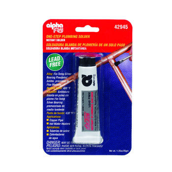 Alpha Fry 1.3 oz. Lead-Free Plumbing Solder Silver Bearing Alloy