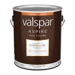 Valspar Aspire Semi-Gloss Tintable Neutral Base Paint and Primer Exterior 1 gal