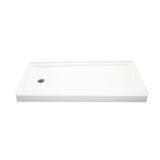 Sterling Ensemble 4 in. H x 30 in. W x 60 in. L White Two Piece Left Hand Drain Rectangular Sh