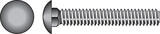 HILLMAN 1/2 Dia. x 4 in. L Hot Dipped Galvanized Steel Carriage Bolt 25 pk