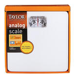 Taylor 300 lb. Analog Bathroom Scale White