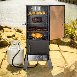 Masterbuilt Sportsman Elite 30 in. 1 burners Propane Black Smoker 15400 BTU
