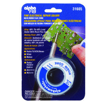 Alpha Fry 4 oz. 0.03 in. Dia. 60/40 Rosin Core Solder Tin / Lead