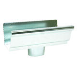 Amerimax 4.5 in. H X 4.5 in. W X 8 in. L Metallic Galvanized Steel K Gutter Drop Outlet