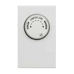Lux Heating Dial Double Pole Line Voltage Thermostat