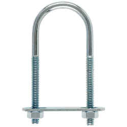 Hampton 1/4 in. x 1-3/8 in. W x 3-3/8 in. L Coarse Zinc-Plated Steel U-Bolt