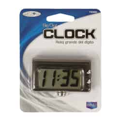 Custom Accessories Jumbo Quartz Clock 1 pk Conveniently sized to fit anywhere in your vehicle Bla