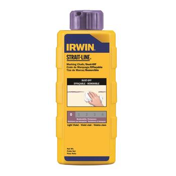 Irwin Strait-Line 6 oz. Dust-Off Marking Chalk Light Violet 1 pk