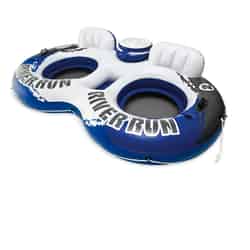 Intex River Run Blue/White Plastic Inflatable Float for Two