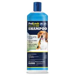 PetLock Liquid Dog Flea and Tick Shampoo 0.10% Permethrin and 0.50% Piperonyl Butoxide 16 oz.
