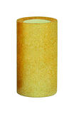 Inglow No Scent Gold Glitter Candle 6 in. H x 3 in. Dia.