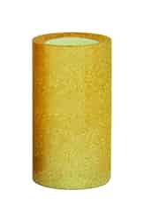 Inglow No Scent Gold Glitter Candle 6 in. H x 3 in. Dia.