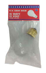 USH 15 watts A19 Incandescent Bulb White 1 pk Appliance