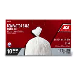 Ace 18 gal. Compactor Bags Twist Tie 10 pk