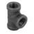 Pipe Decor No FIP 3/8 in. Dia. FIP 3/8 in. Malleable Iron Tee Black