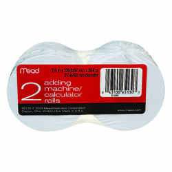 Mead 2-1/4 in. W x 2-1/4 in. W x 126 ft. L x 126 ft. L 1 Ply Calculator Paper