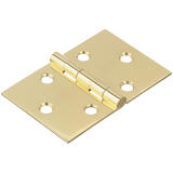 Ace 2 in. W X 3-1/16 in. L Polished Brass Brass Desk Hinge 2 pk