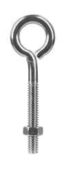 Hampton 1/4 in. x 3 in. L Stainless Steel Eyebolt Nut Included