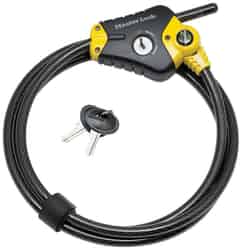 Master Lock Python 72 in. L x 3/8 in. Dia. Vinyl Coated Locking Cable Steel