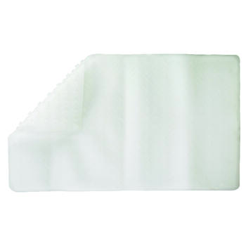 Living Accents 28 in. L x 16 in. W Clear Thermo Plastic Elastomer Bath Mat Latex Free