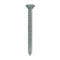 HILLMAN 10 x 2 in. L Phillips Oval Head Stainless Steel Sheet Metal Screws 100 per box
