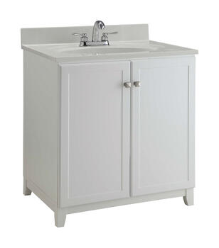 Design House Single Semi-Gloss Base Cabinet 33 in. H x 30 in. W x 21 in. D