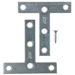 Ace 3 in. H x 3.75 in. W x 3 in. D Zinc Tee Plate