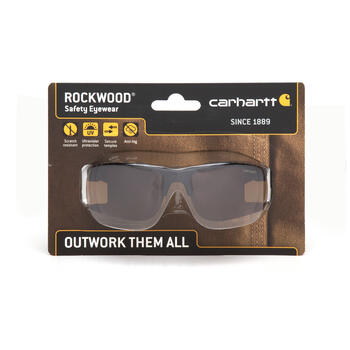 Carhartt Rockwood Anti-Fog Rockwood Safety Glasses 1 Sandstone Bronze Black