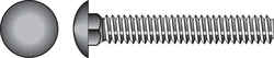 HILLMAN 1/2 Dia. x 3-1/2 in. L Zinc-Plated Steel Carriage Bolt 25 pk