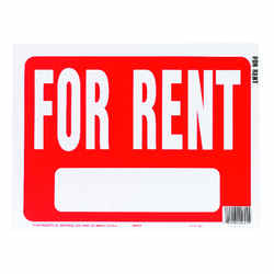 Hy-Ko English 9 in. H x 12 in. W Sign Plastic For Rent