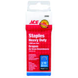 Ace 5/16 in. L Galvanized Steel Wide Crown Heavy Duty Staples 1000